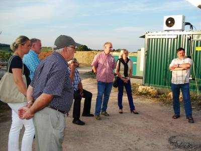 Beschtigung der Biogasanlage der Familie Arnemann in Barterode - 
